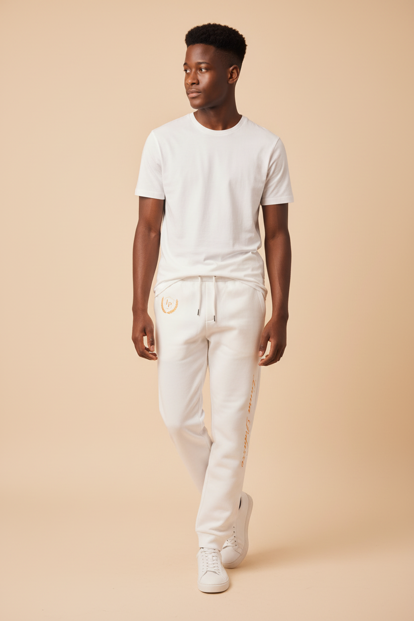 Laura Palazzo Trainerhose - Weiß Unisex