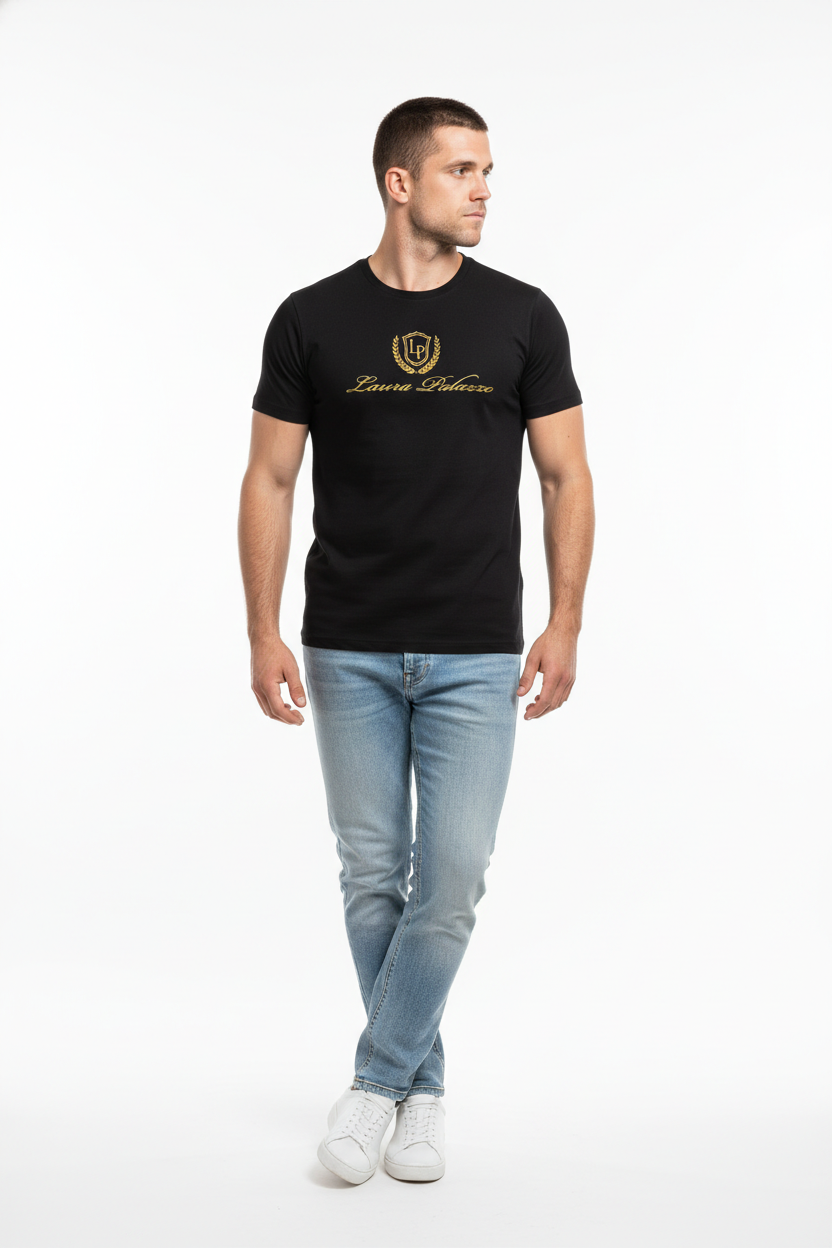 Laura Palazzo T-Shirt - Schwarz