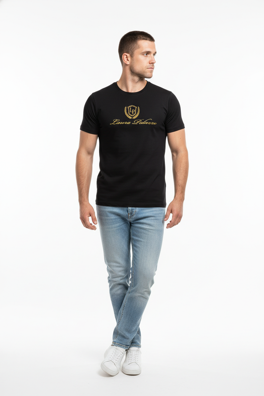 Laura Palazzo T-Shirt - Schwarz