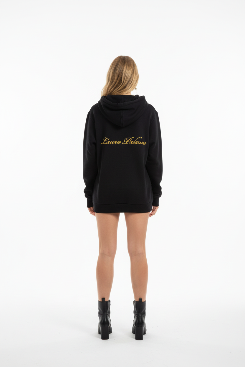 Laura Palazzo Hoodie -Schwarz