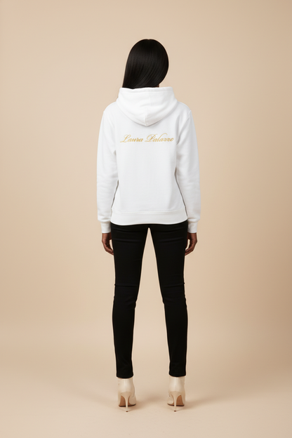 Laura Palazzo Hoodie -Weiss