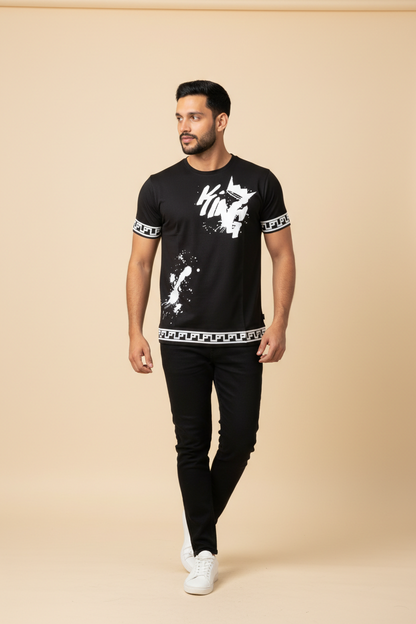 King T-Shirt - Schwarz