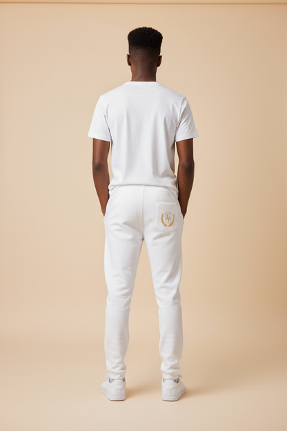 Laura Palazzo Trainerhose - Weiß Unisex