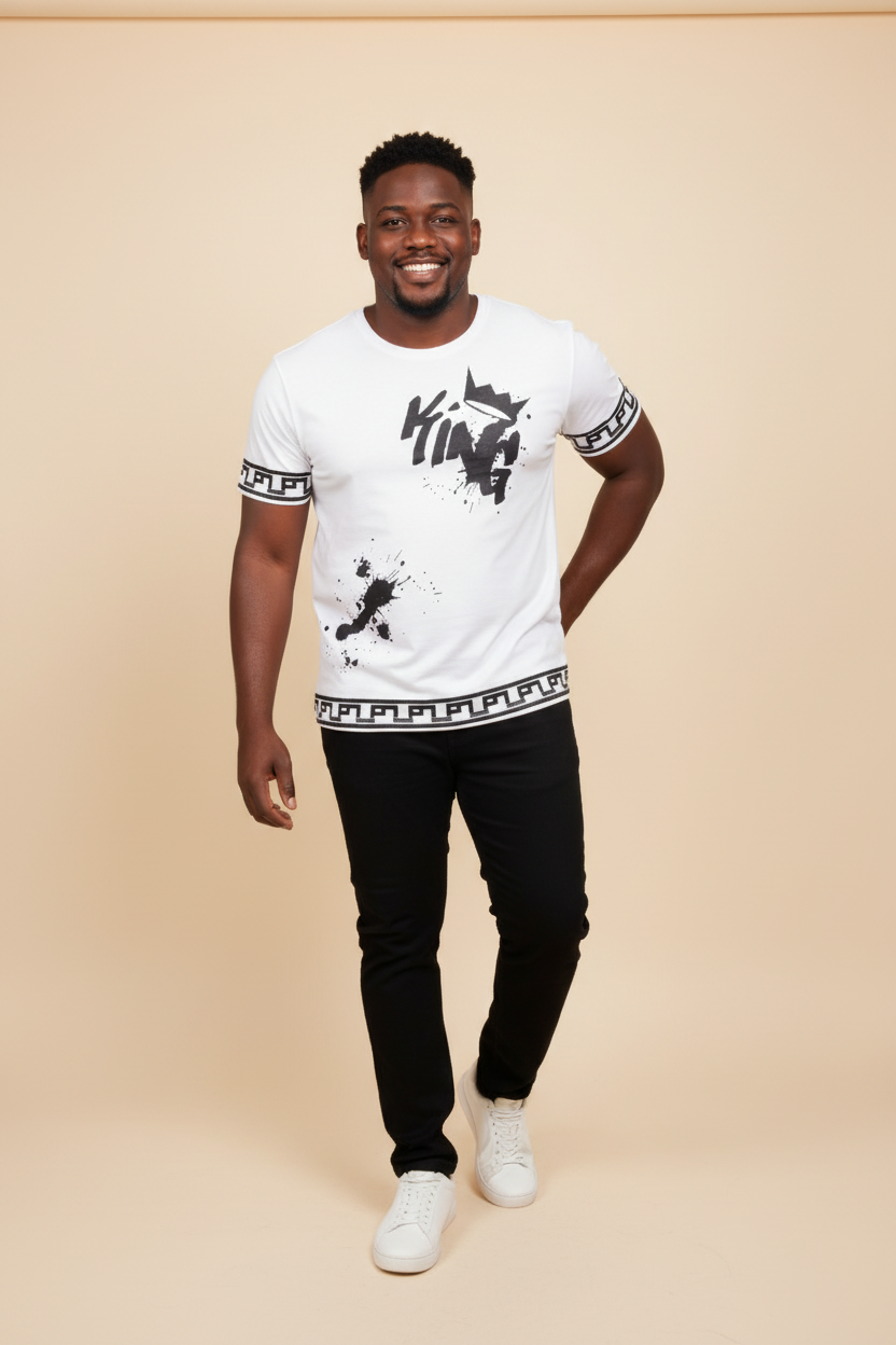 King T-Shirt - Weiß